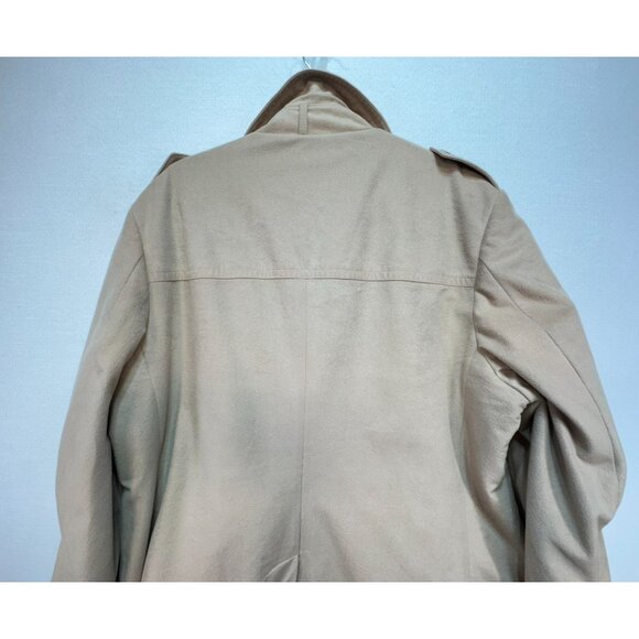 Vintage Stratojac Strato-Suede Mens Flannel Trench Coat Size 46 Beige Pockets - Picture 10 of 15